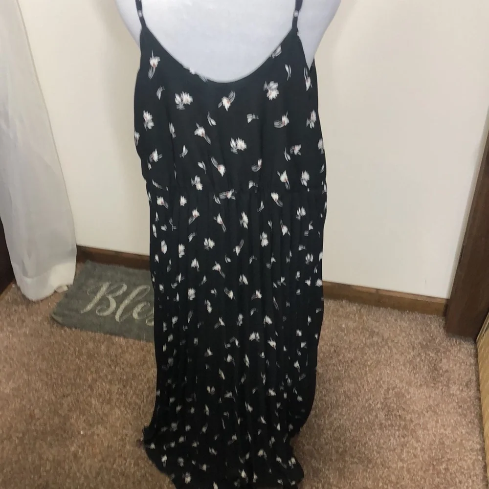 A new day black floral print pleated dress size XL - Picture 5 of 10